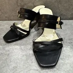 BRUNOMAGLI ブラック サンダル 33 美品 ブルーノマリのサムネイル