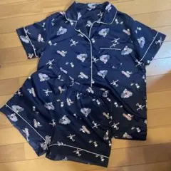 GUサテンパジャマ スヌーピー　M 半袖短パン