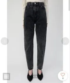 MOUSSY デニムパンツ ブラック 23のサムネイル