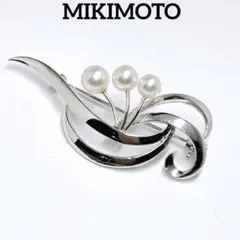 超レア！ヴィンテージ ミキモト アコヤパールブローチ M S・NHK 刻印