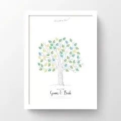 モノクロウェディングツリー♡結婚式　披露宴　花嫁　ペーパーアイテム　シンプル