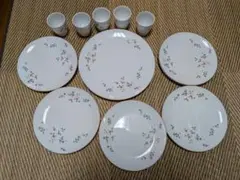 (20260413-2) Noritake 花柄 ティーカップとプレートセット