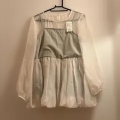 RETRO GIRL バルーン裾ブラウス