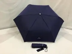 MARIO VALENTINO 軽量ミニフラット傘　(コン色)(重さ約170g)のサムネイル