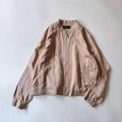 【美品】アンタイトル　コットンキュプラ　ショート丈ジップジャケット　薄手のサムネイル