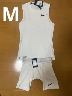 NIKE Pro ホワイト　上下セットアップM