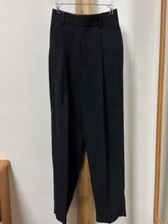 H＞ ウール ツイスト カルゼ ワイド テーパード パンツ - メルカリ