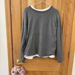 relume JOURNAL STANDARDグレーの長袖レイヤードトップス