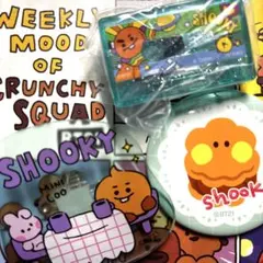 BT21 SHOOKY シュキ キーホルダー 缶バッジ アクリルバッジ