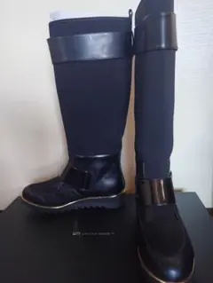 最終価格 UNITED NUDE SharkBootロングブーツ 37 黒 美品