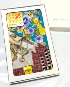 FENDI GIVENCHY ハンカチ ズッカ柄 ギフトボックス 2枚セット