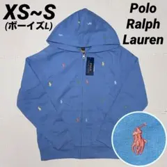 【新品未使用】POLO RALPH LAUREN ジップパーカー ライトブルー