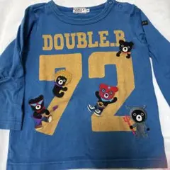 DOUBLE.B 刺繍入り長袖Tシャツ　サイズ90