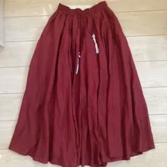 新品　タグ付　Edition コットンリネンギャザースカートのサムネイル