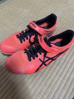 asics スパイクシューズ オレンジ　27.0cm