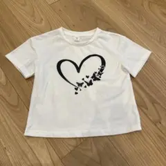 SHEIN ハート＆バタフライ柄 Tシャツ ホワイト 6Yのサムネイル