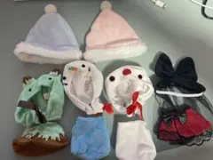 ぬいぐるみ用　上下4セット＋帽子2個　ぬい服