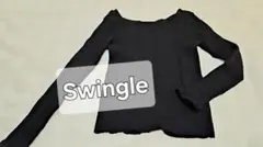 未使用★Swingle★黒2wayリブニット Mのサムネイル