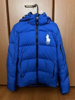 Polo Ralph Lauren ダウンジャケット XS 青 ビッグポニー - メルカリ