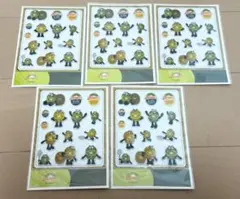 ゼスプリ キウイブラーザーズ 立体シール 5枚セット