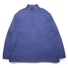 POLO RALPH LAUREN ハーフジップ スウェット 2XL ブルー