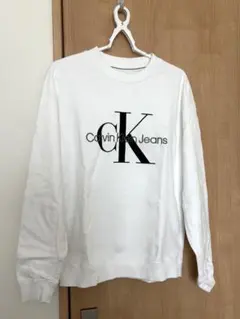 希少 美品 Calvin Klein Jeans スウェット ホワイト