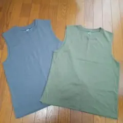 UNIQLO ノースリーブタンクトップ Mサイズ 2枚セット 子供服