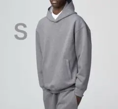 新品　UNIQLOＣスウェットオーバーサイズプルパーカＳグレーユニクロトレーナー