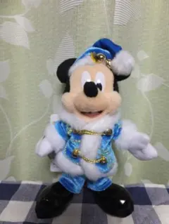 ディズニー　ぬいぐるみバッジ(ミッキー)　クリスマス2017(ウィッシュ)