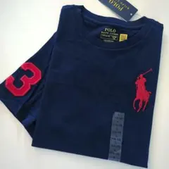 新品タグ付き ラルフローレン ビックポニー半袖Tシャツ 紺 ジュニアL/160