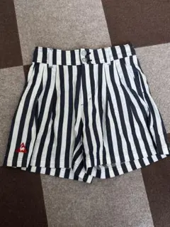 LECOQ GOLF ルコックゴルフ キュロットパンツ ストライプ柄 ネイビー