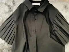 ZARA ブラック プリーツ袖 シャツ 11-12歳【値下げ】