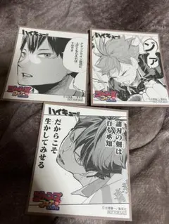 ハイキュー!! ミニ色紙3枚セット ジャンプフェア2019