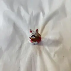 赤白猫の陶器製郷土玩具