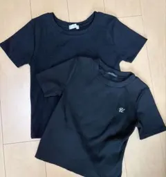 ミニT ブラック Tシャツ 2枚セットのサムネイル