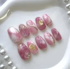 3 네일 팁 봄 네일 벚꽃 네일 옅은 핑크 네일 뉘앙스 네일