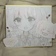 【手描きイラスト】　萌え絵　オリジナル　女の子　原画