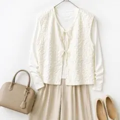 apres jour mignon♡レディース ベストジャケット立体素材 Fのサムネイル