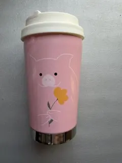 【新品未使用】海外スターバックス限定タンブラー✳︎355ml✳︎ピンク✳︎豚柄