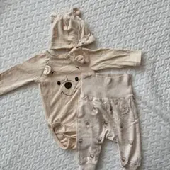 H&M プーさんロンパース&パンツセット
