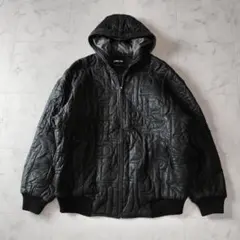 希少 PELLE PELLE 総柄レザージャケット 54 3XL フード付き 黒のサムネイル