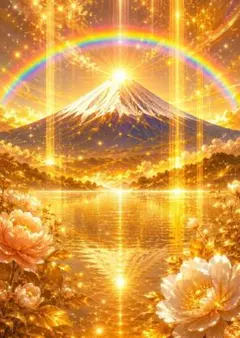ダイヤモンド富士 富士山 金運上昇 開運 縁起物 金運 開運アート E167