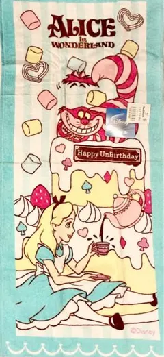 新品　ディズニー　アリス　タオル　フェイスタオル　アリスインワンダーランド