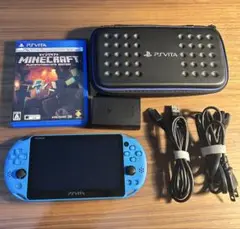 PSVita Aqua Blue 本体（PCH-2000）+ マイクラ
