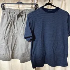 ★カーゴショートパンツ&ボーダーTシャツ