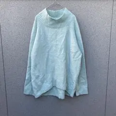 2910【グローブ】M♡ハイネックセーター ニット オーバーサイズ 長袖 ラメ