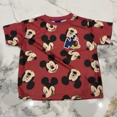 Disney ミッキーマウス 総柄 Tシャツ 110cm