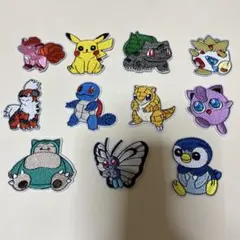 ポケモンワッペン11個☆アイロン刺繍ワッペン❻