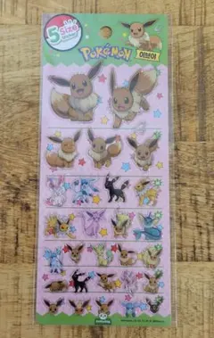 ポケモン　５サイズステッカー　イーブイ