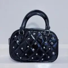 新品　ブラックキルティング　ショルダーハンドバッグ 2way